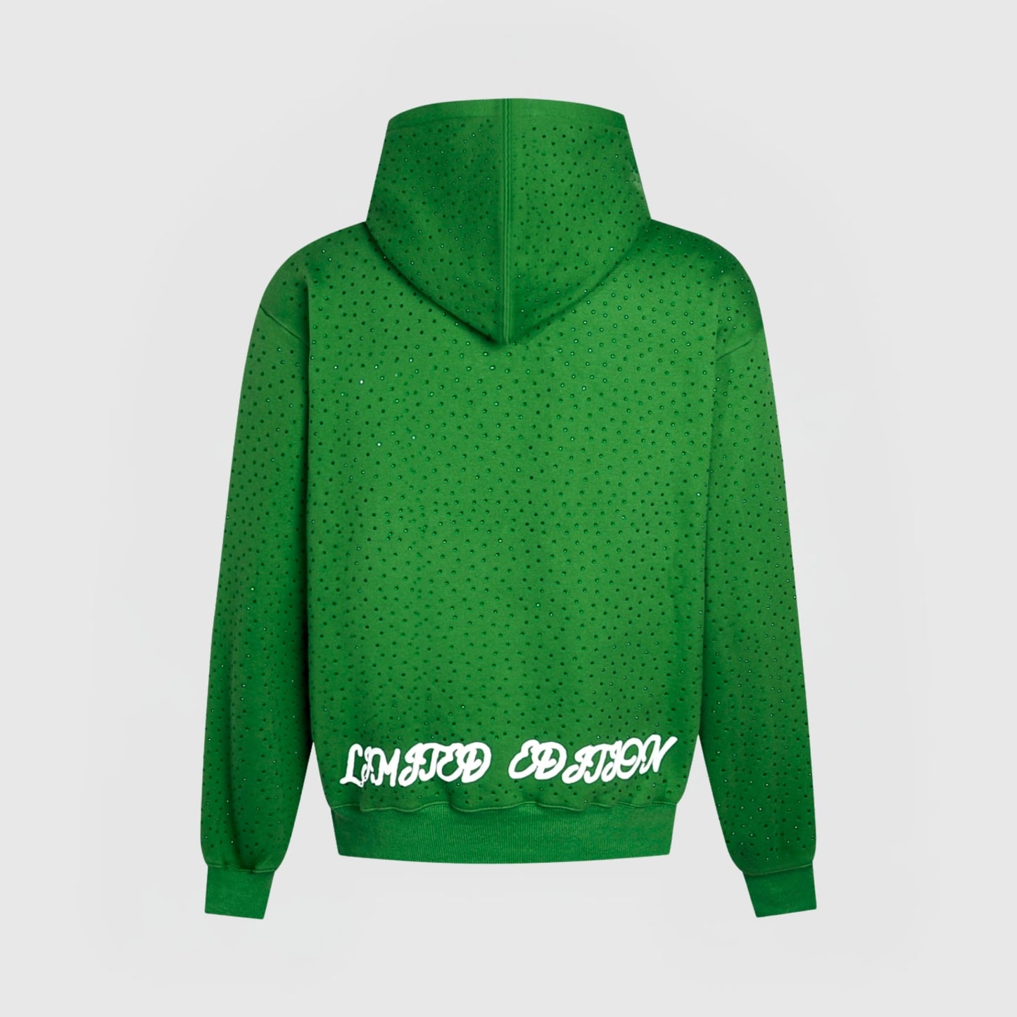TIMELESS RHINESTONE ZIP-UP HUPPARI - VIHREÄ