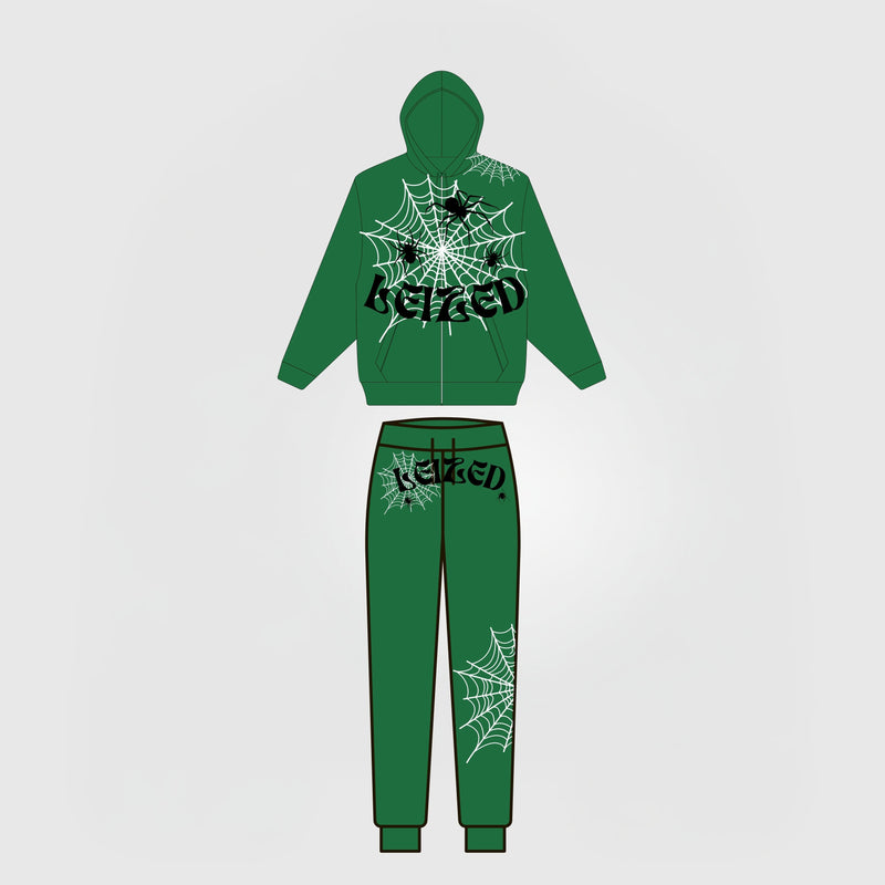 SPIDER PUFF TRACKSUIT - GREEN