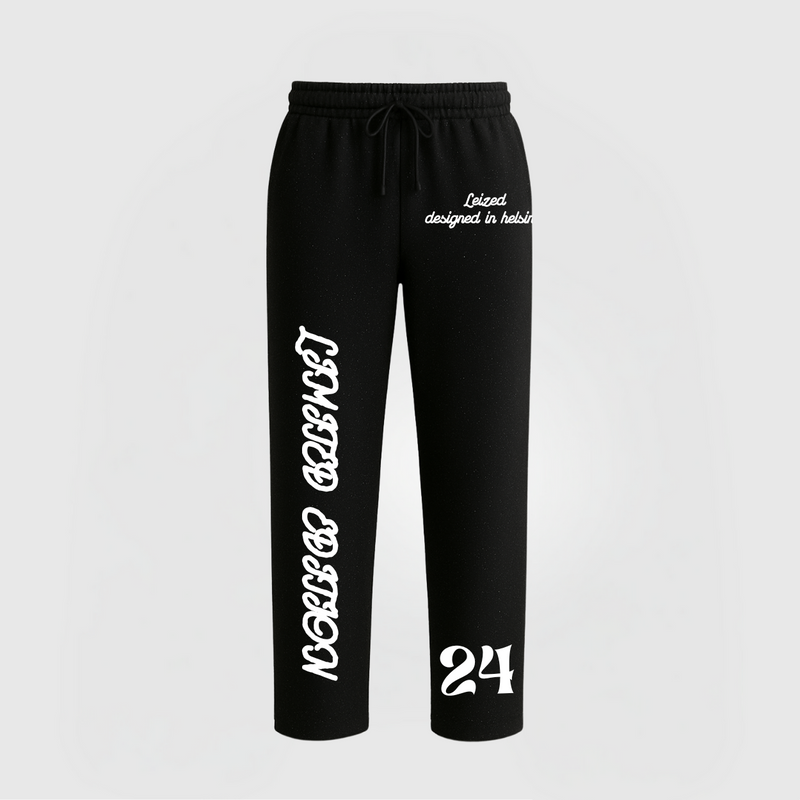 TIMELESS RHINESTONE PANTS OPEN LEG - BLACK