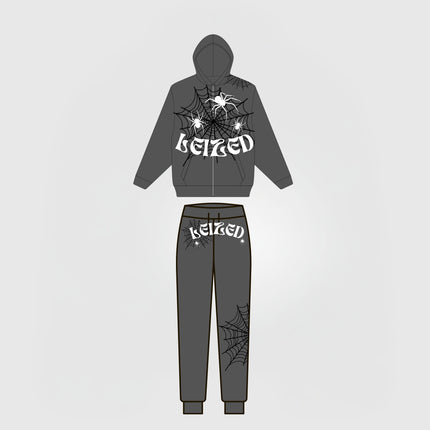 SPIDER PUFF TRACKSUIT - DARK GREY