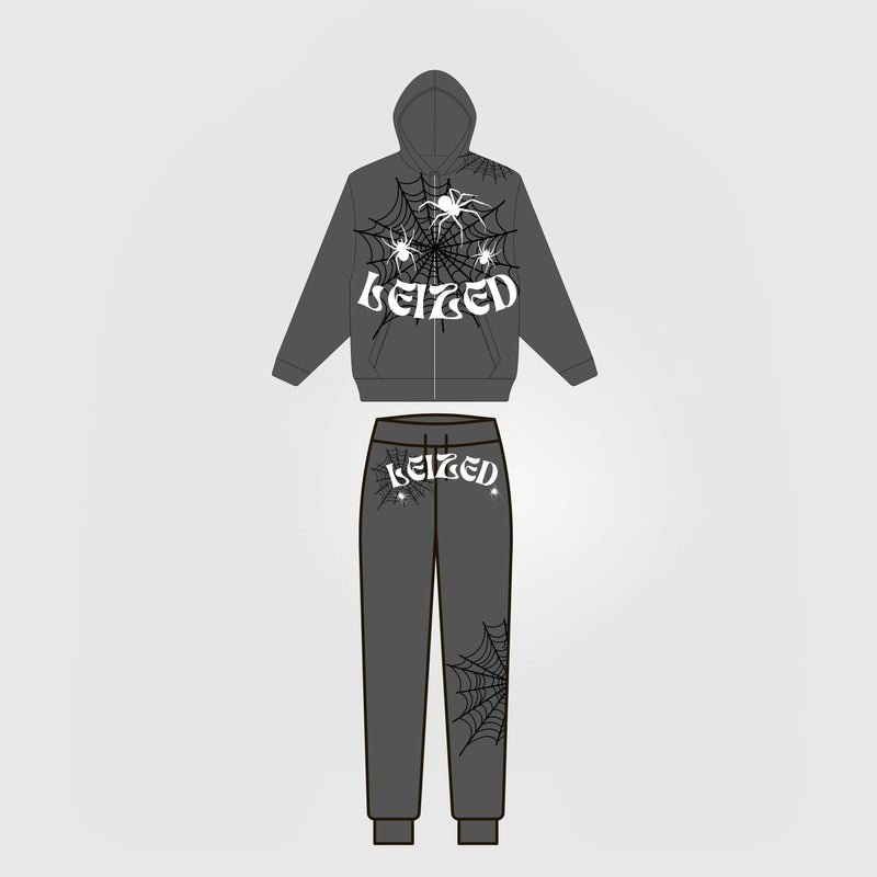 SPIDER PUFF TRACKSUIT - DARK GREY