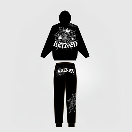 SPIDER PUFF TRACKSUIT - BLACK