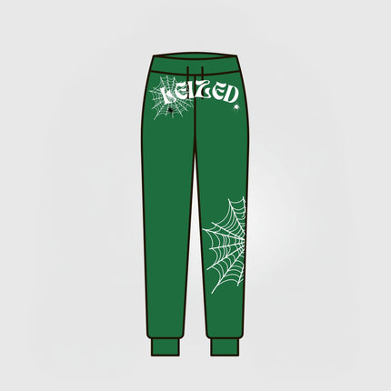 SPIDER PUFF PANTS - GREEN