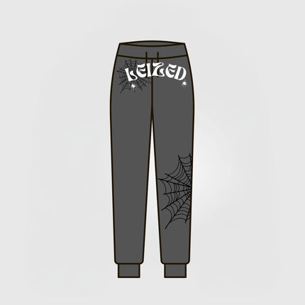 SPIDER PUFF PANTS - DARK GREY