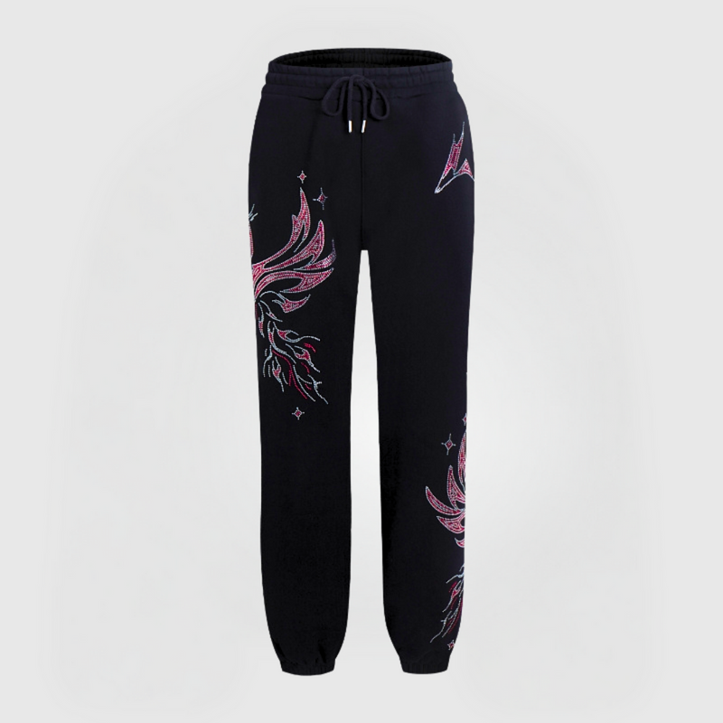 PHOENIX RHINESTONE PANTS - PINK