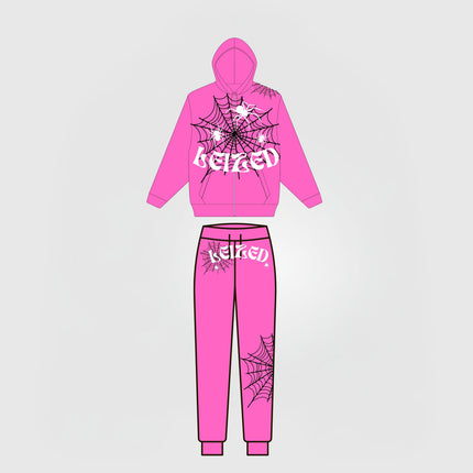 SPIDER PUFF TRACKSUIT - PINK
