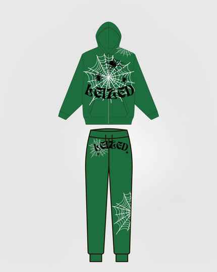 SPIDER PUFF TRACKSUIT - GREEN