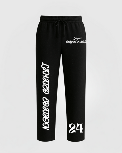 TIMELESS RHINESTONE PANTS OPEN LEG - BLACK