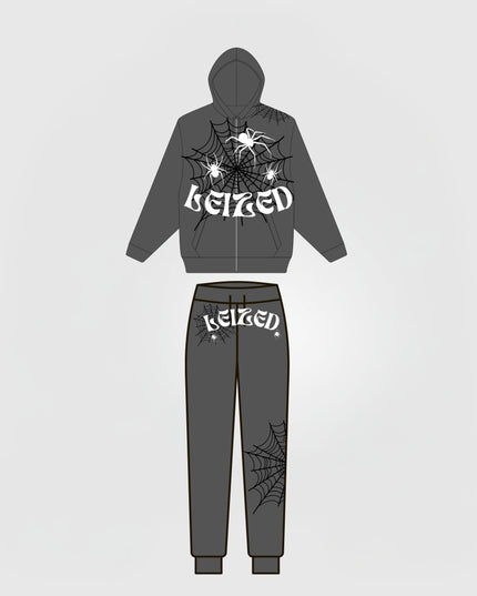 SPIDER PUFF TRACKSUIT - DARK GREY