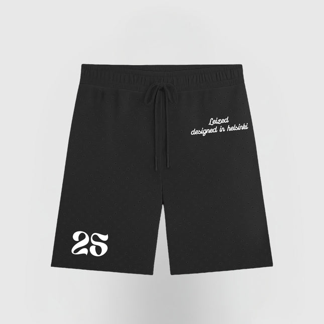 TIMELESS RHINESTONE SHORTS - BLACK
