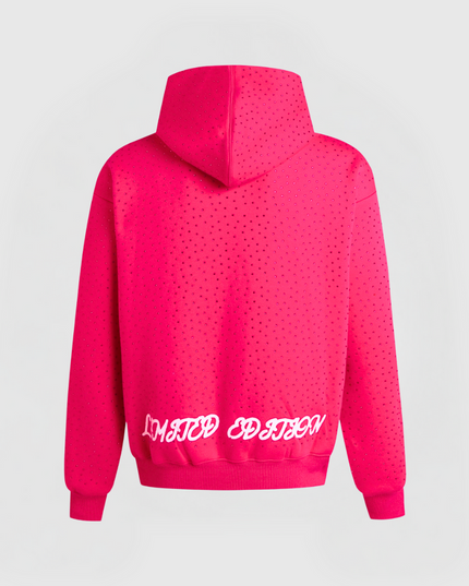 TIMELESS RHINESTONE HOODIE - PINK