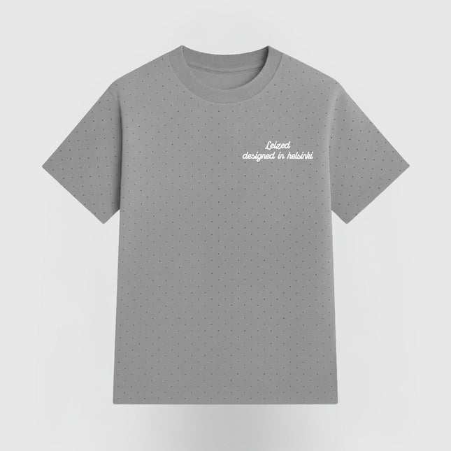TIMELESS RHINESTONE T-SHIRT - GREY