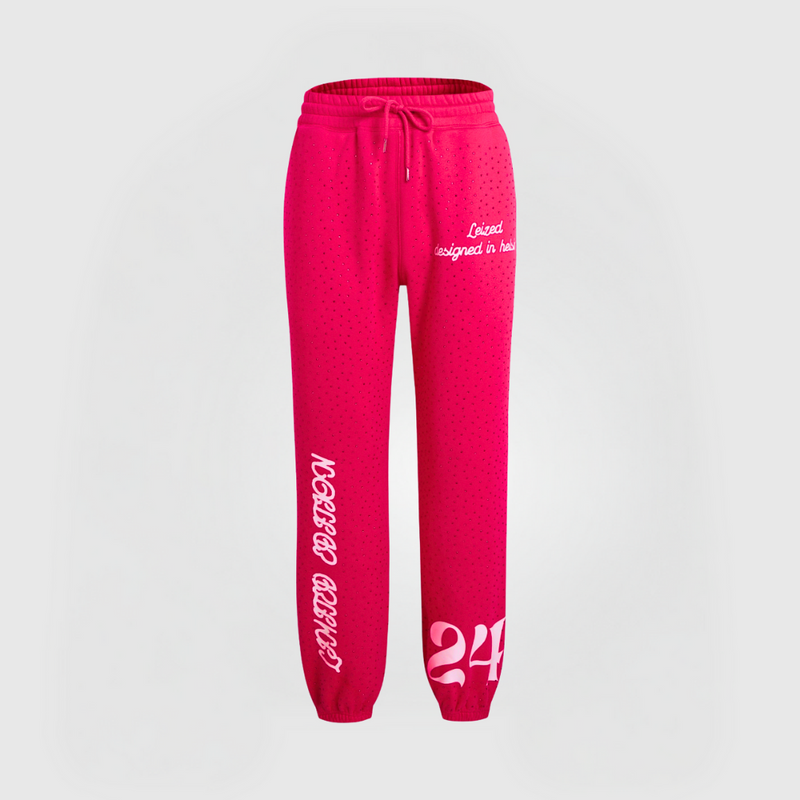 AJATTOMAT KIVELLINEN HOUSUT - PINKKI