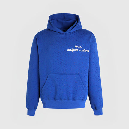TIMELESS RHINESTONE HOODIE - BLUE