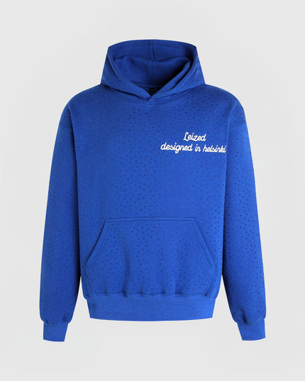 TIMELESS RHINESTONE HOODIE - BLUE
