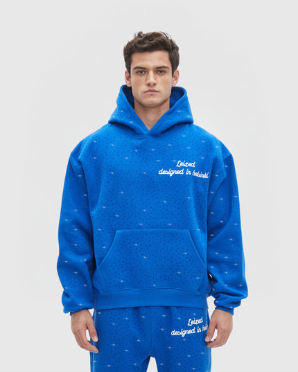 TIMELESS RHINESTONE HOODIE - BLUE