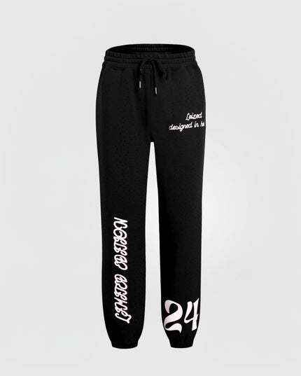 TIMELESS RHINESTONE PANTS - BLACK