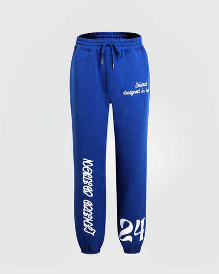 TIMELESS RHINESTONE PANTS - BLUE