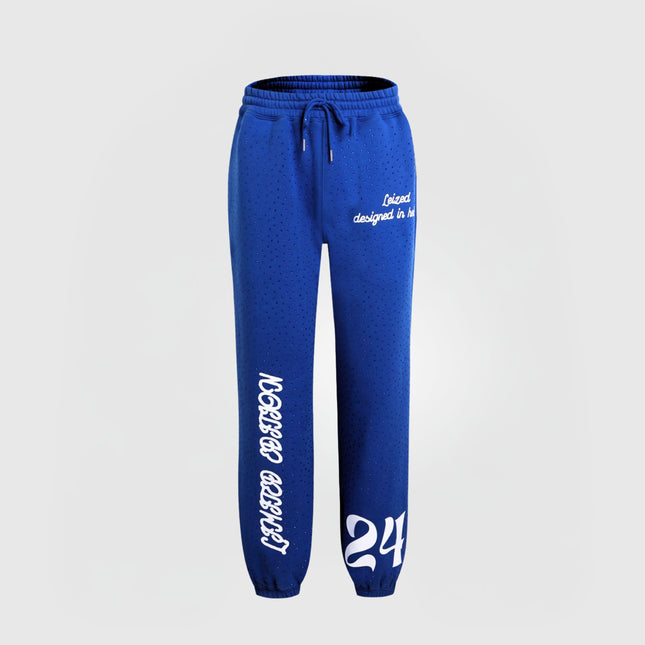TIMELESS RHINESTONE PANTS - BLUE