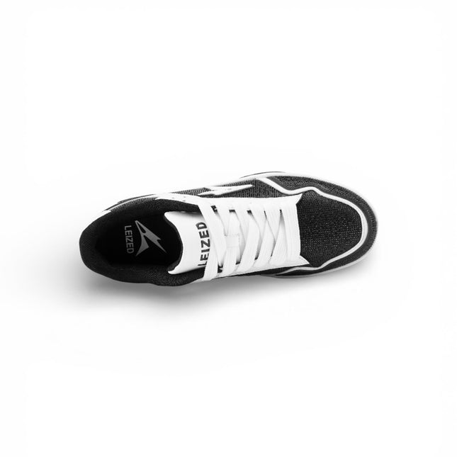 Leized Rhinestone Shoes - Black