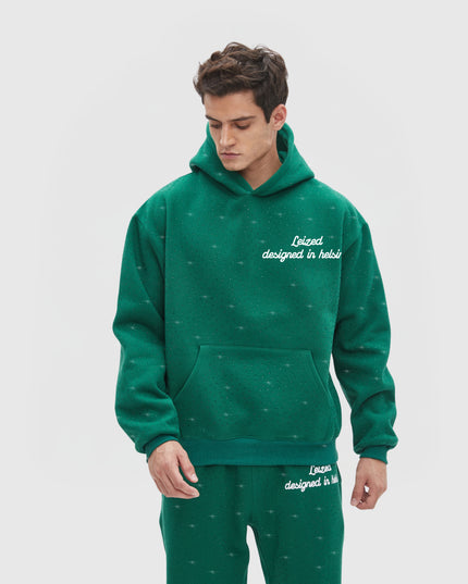 TIMELESS RHINESTONE HOODIE - GREEN