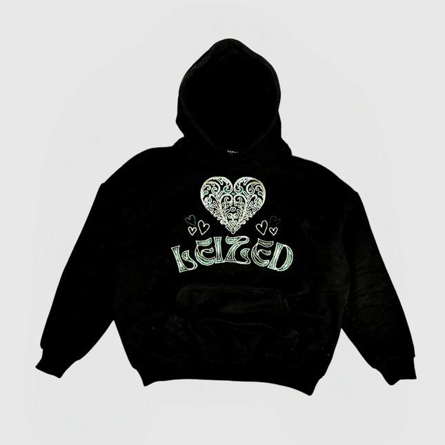 HEART HOODIE - GREEN