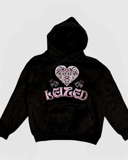 HEART HOODIE - PINK