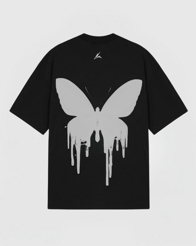 BUTTERFLY T-SHIRT - BLACK