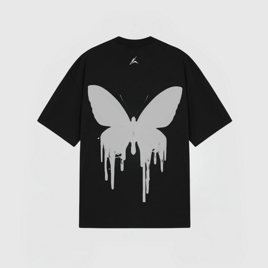 BUTTERFLY T-SHIRT - BLACK