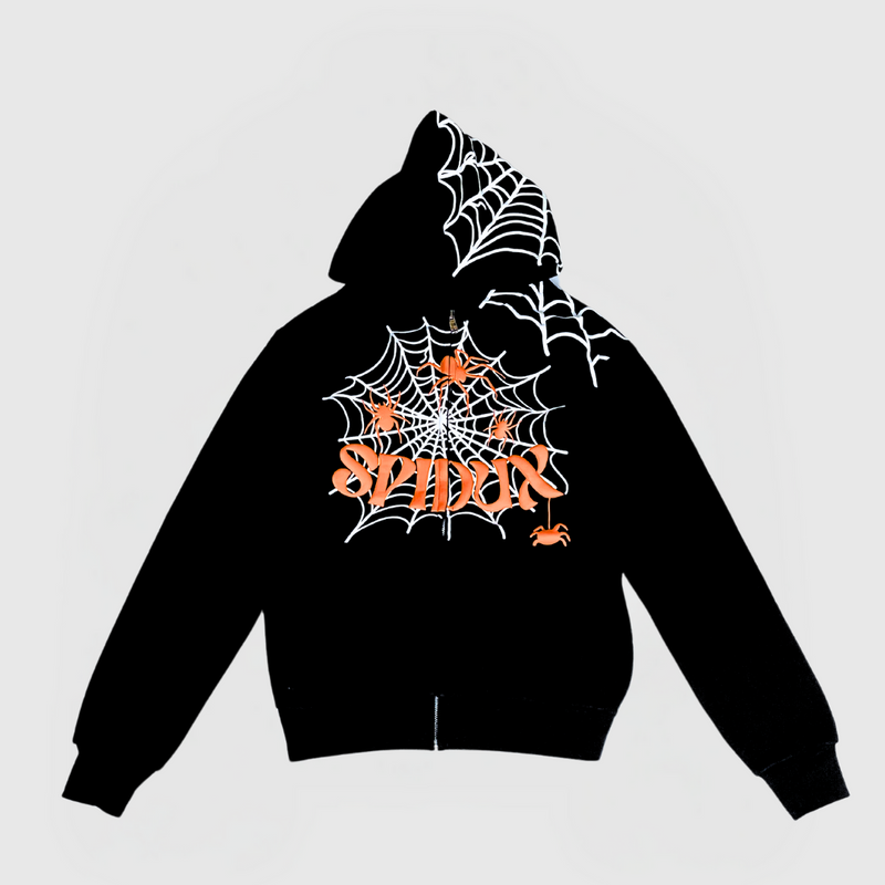SPIDUX HOODIE - MUSTA
