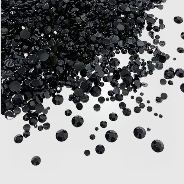 TIMELESS RHINESTONE HOODIE - BLACK