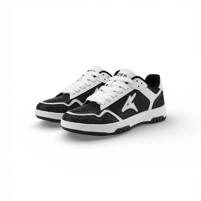 Leized Rhinestone Shoes - Black