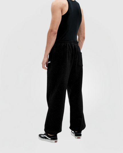 TIMELESS RHINESTONE PANTS - BLACK