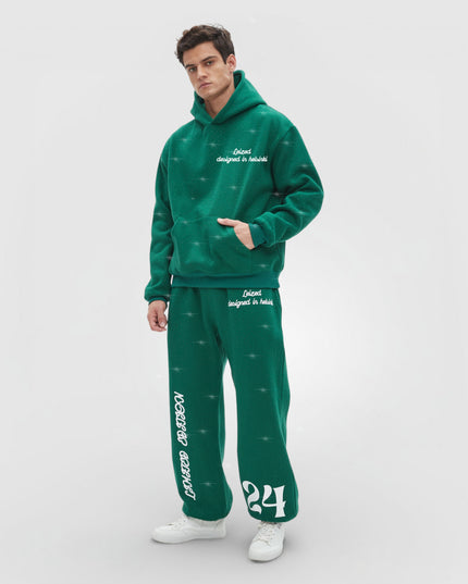 TIMELESS RHINESTONE HOODIE - GREEN