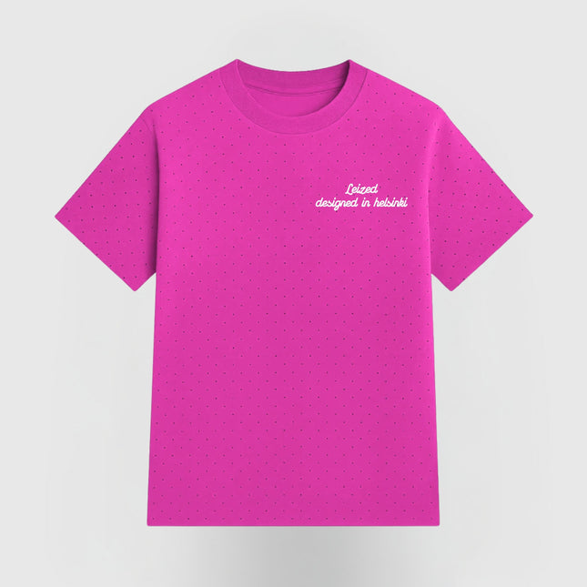 TIMELESS RHINESTONE T-SHIRT - PINK