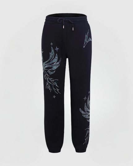 PHOENIX RHINESTONE PANTS - GREEN