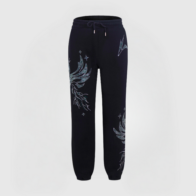 PHOENIX RHINESTONE PANTS - GREEN