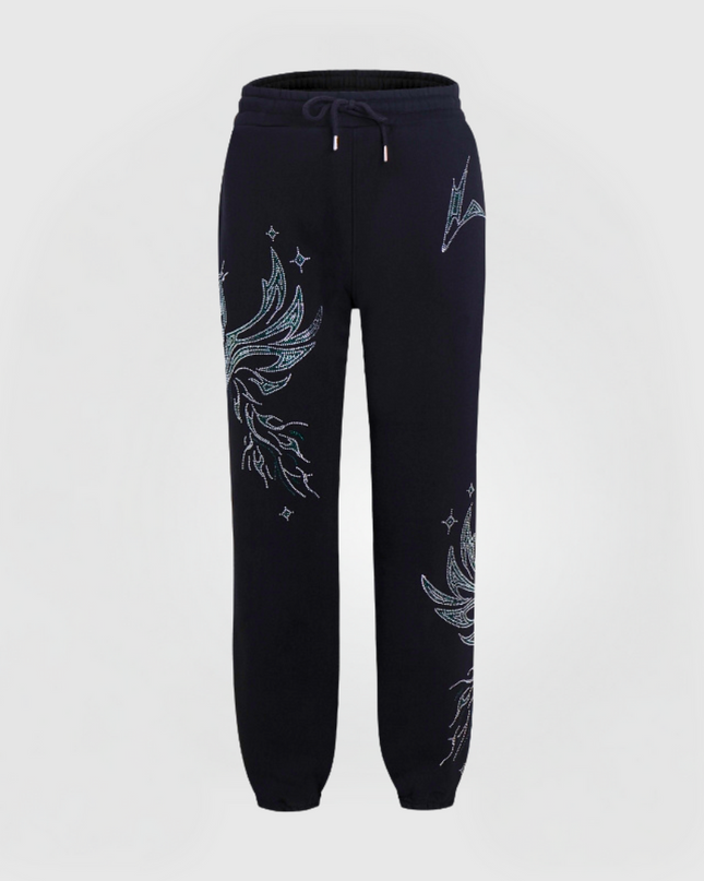 PHOENIX RHINESTONE PANTS - GREEN