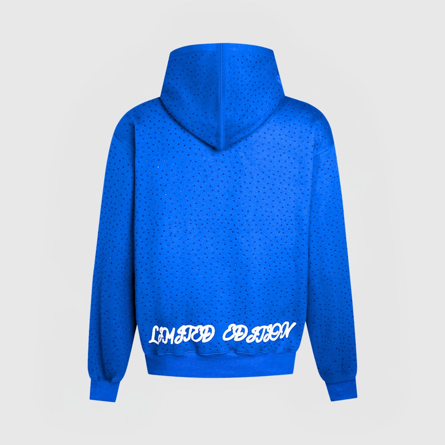 TIMELESS RHINESTONE ZIP-UP HUPPARI - SININEN
