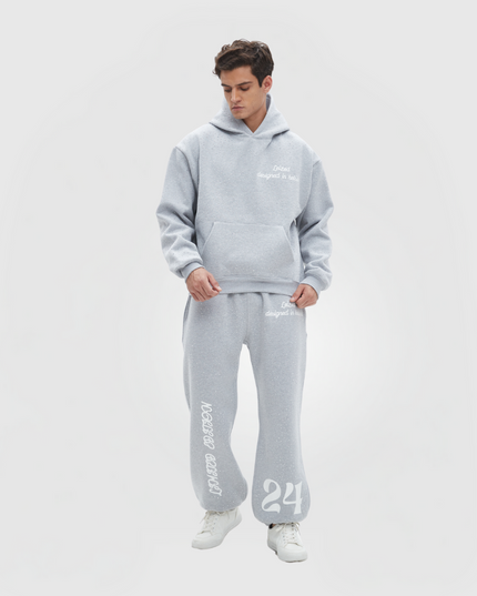 TIMELESS RHINESTONE PANTS - GREY