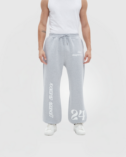 TIMELESS RHINESTONE PANTS - GREY