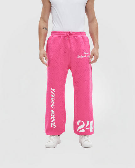 TIMELESS RHINESTONE PANTS - PINK