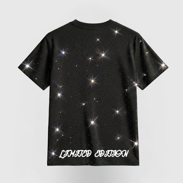 TIMELESS RHINESTONE T-SHIRT - BLACK