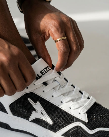 Leized Rhinestone Shoes - Black