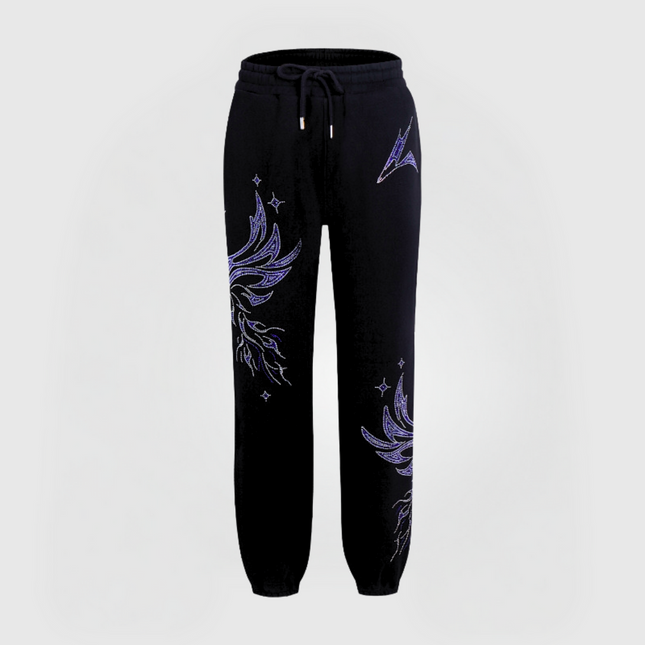 PHOENIX RHINESTONE PANTS - BLUE