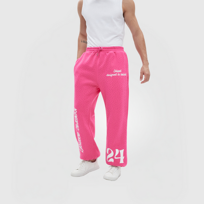 TIMELESS RHINESTONE PANTS - PINK