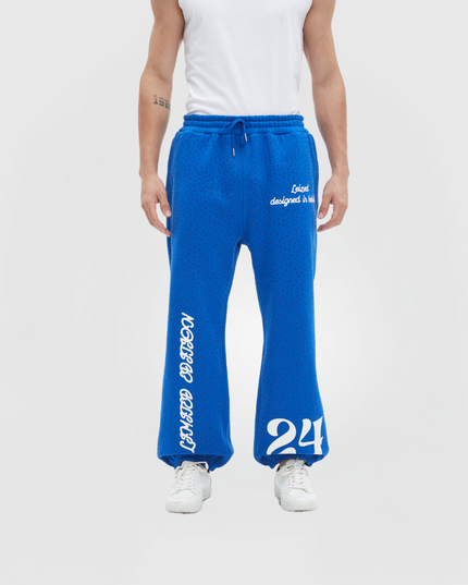 TIMELESS RHINESTONE PANTS - BLUE