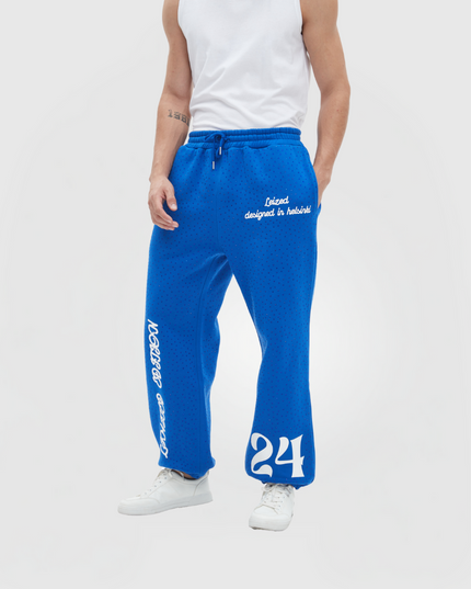 TIMELESS RHINESTONE PANTS - BLUE