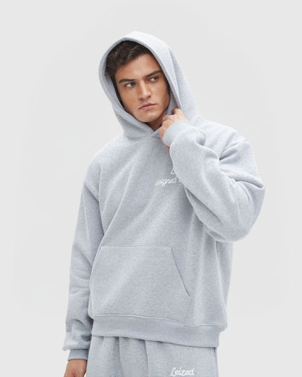 TIMELESS RHINESTONE HOODIE - GREY