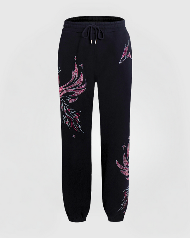 PHOENIX RHINESTONE PANTS - PINK